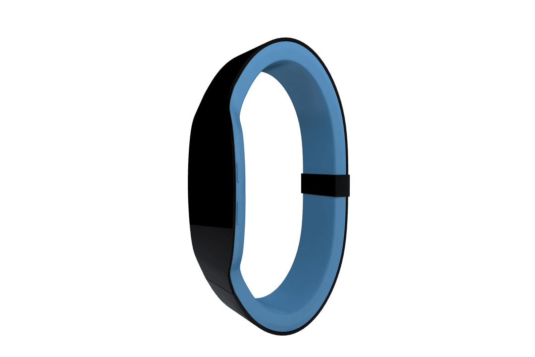 Sleek Transparent Smart Wristband with Blue Interior