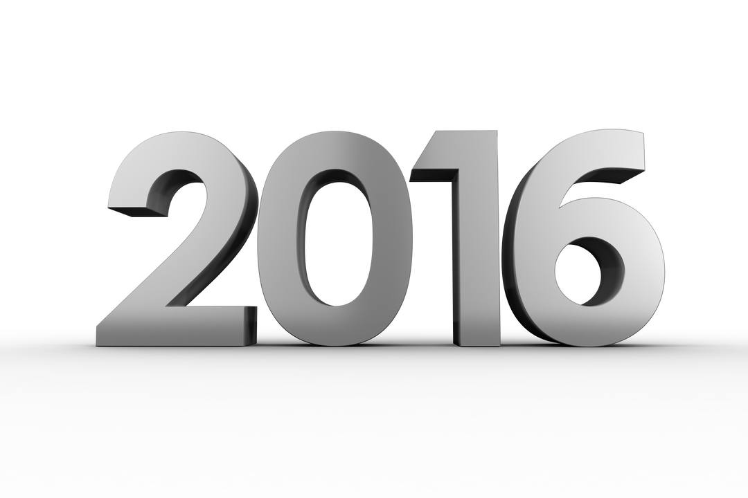 2016 3D Illustration on Transparent Background for New Year Designs - Download Free Stock Images Pikwizard.com