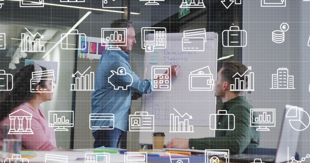 Diverse Team Collaborating on Office Strategy