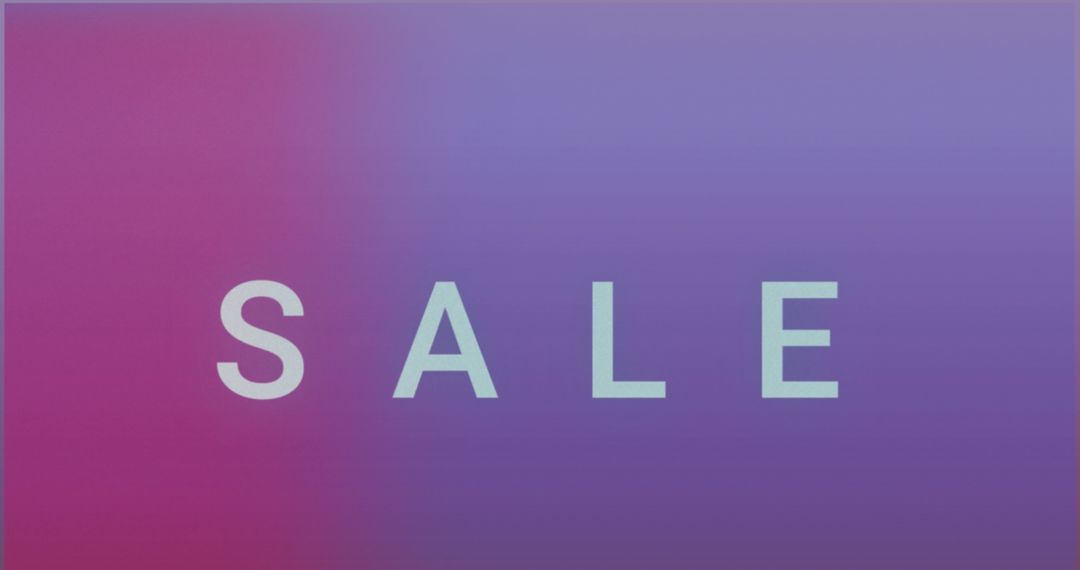 Gradient Colorful Sale Banner with Bold Text