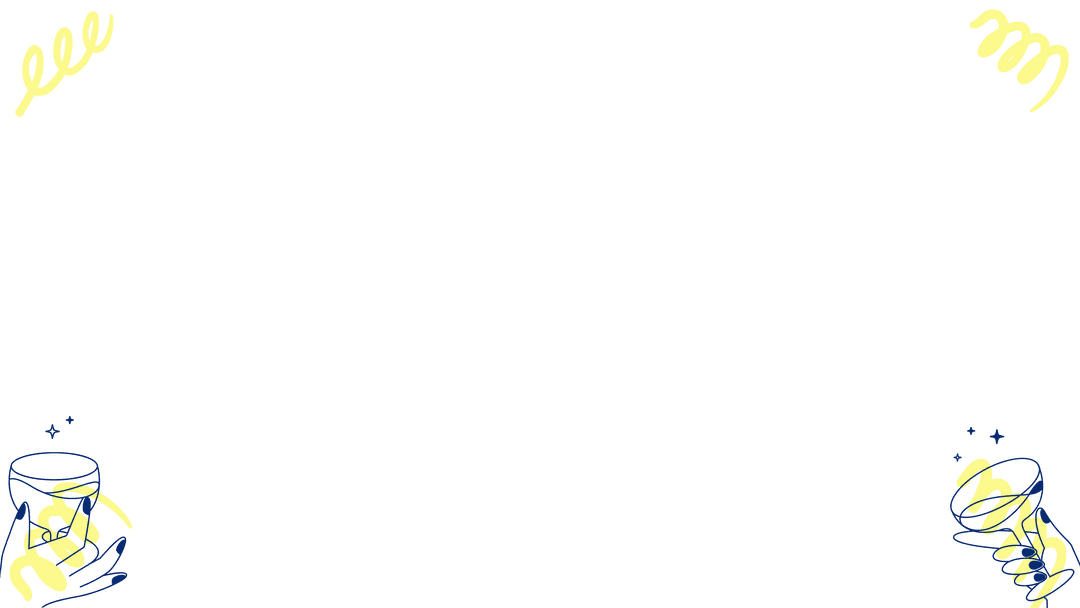 Transparent Doodle Frame with Squiggles and Vessels Accents