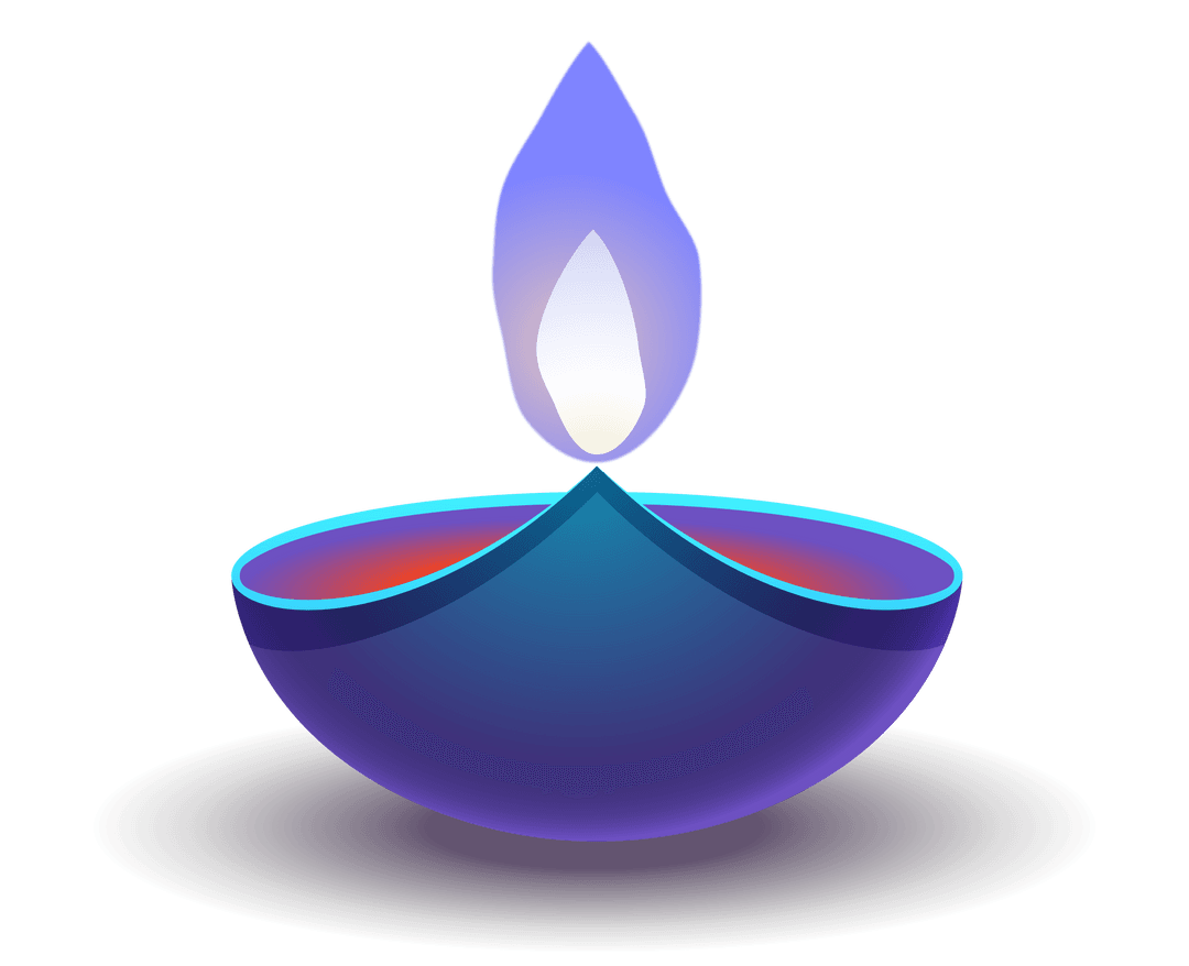 Elegant Transparent Oil Lamp with Gradient Design