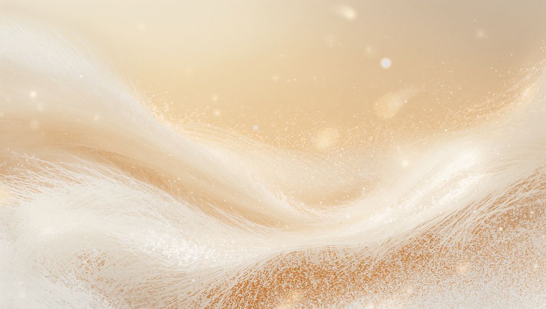 Flowing Golden Wave with Soft Particle Glow and Pastel Texture for Elegant Design