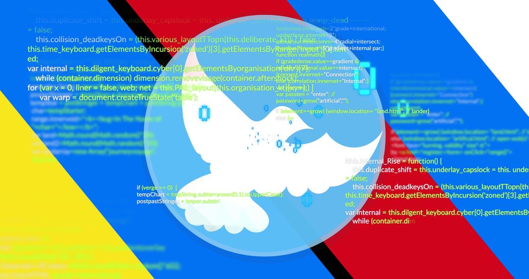 Data Processing Globe with Dove, Ukraine Russia Conflict Representation