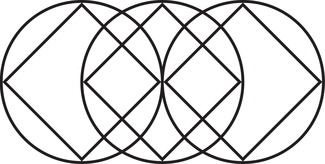 Abstract Geometric Shapes Pattern on Transparent Background