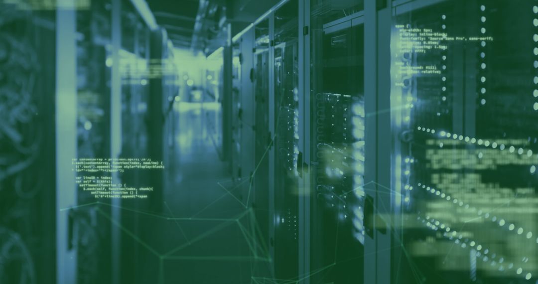 Data processing in high-tech server room environment