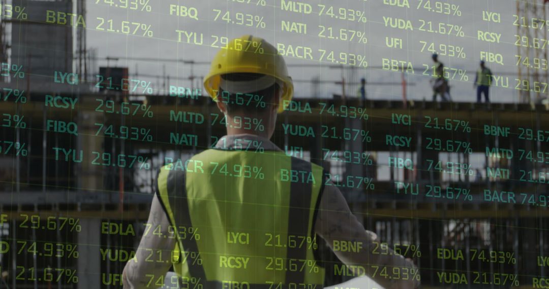 Architect Analyzing Construction Data Insights - Free Images, Stock Photos and Pictures on Pikwizard.com