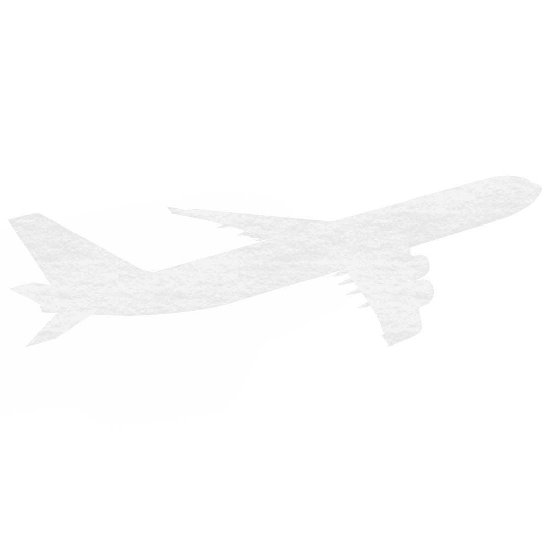 Transparent Airplane Silhouette Concept Vector Illustration