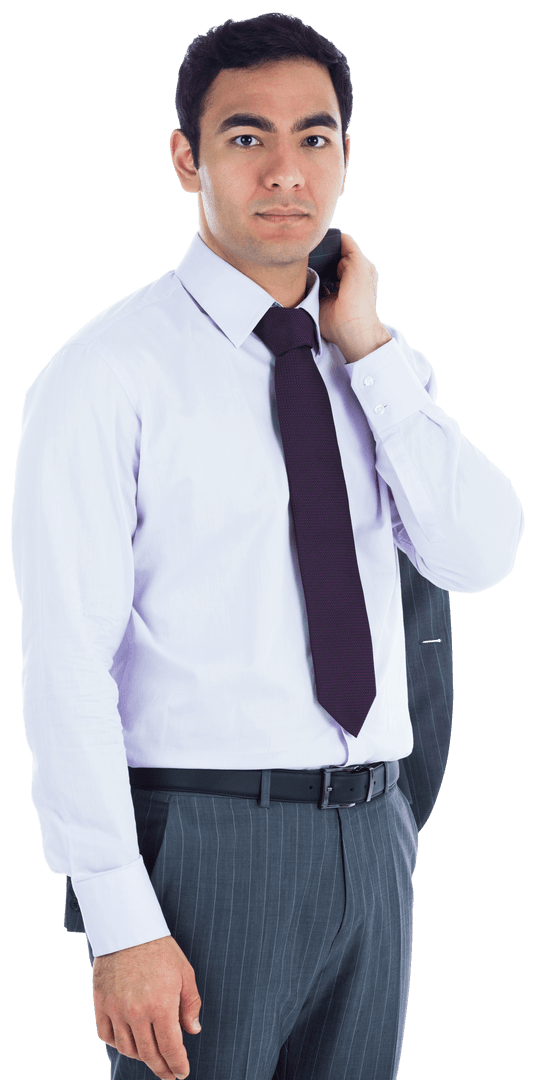 Confident Asian Businessman on Transparent Background for Professional Projects