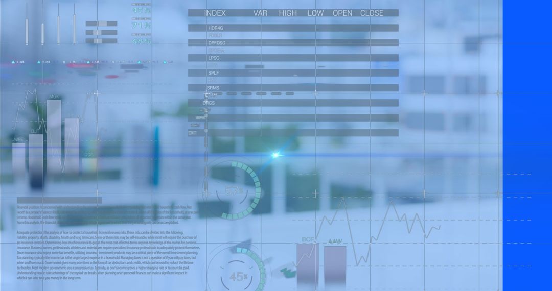 abstract financial analytics dashboard with virtual data display - Free Images, Stock Photos and Pictures on Pikwizard.com