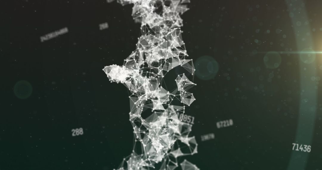 Abstract Digitized Network and Connections Concept