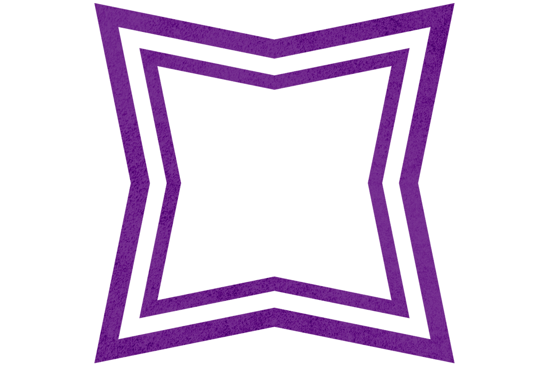 Transparent Purple Square Frame Abstract Design
