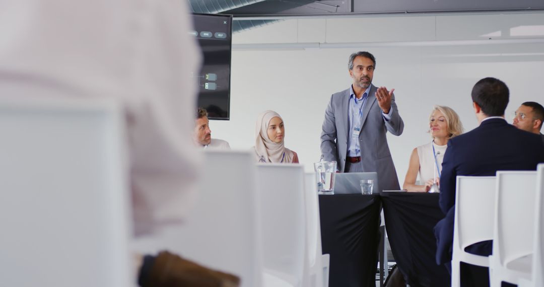 Business Leader Speaking at Conference