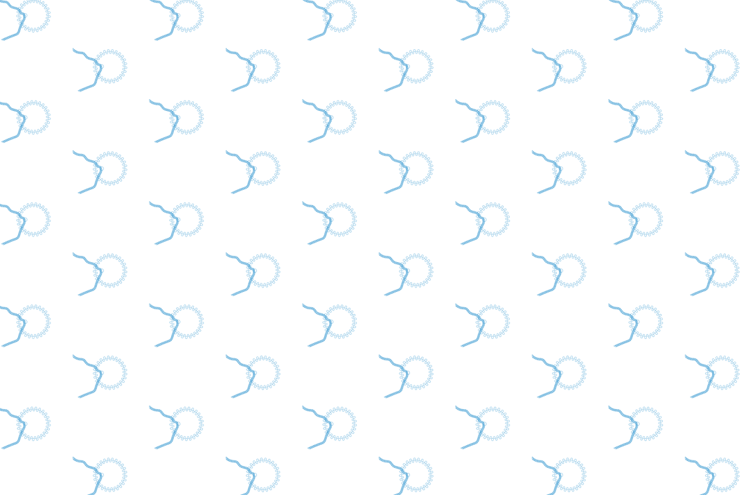 Blue Pattern Digital Illustration on Transparent Background