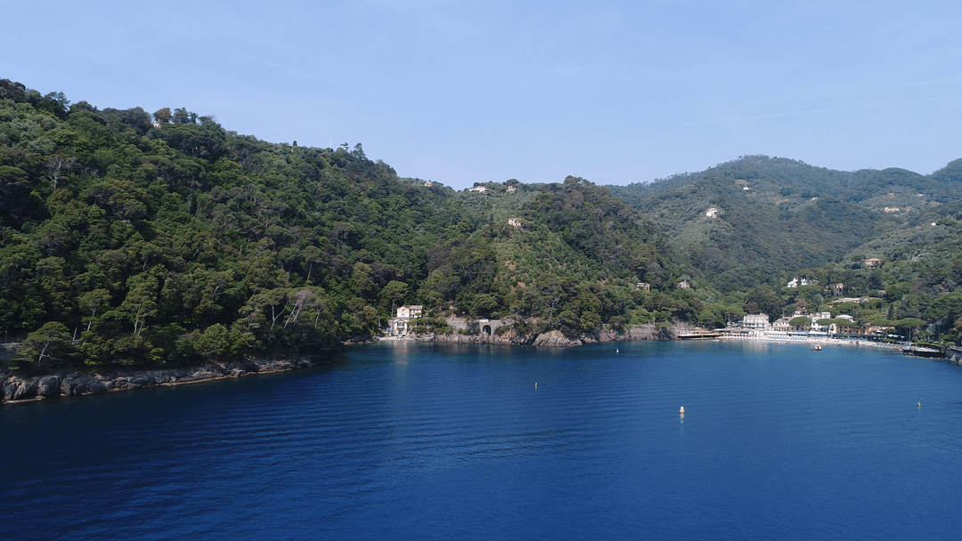 Hilly Landscape Reflected in Peaceful Lake on Transparent Background