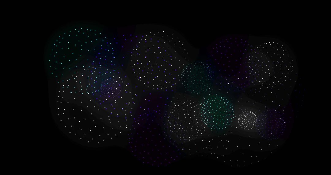 Digital Disco Ball and Fireworks for Celebration Concept