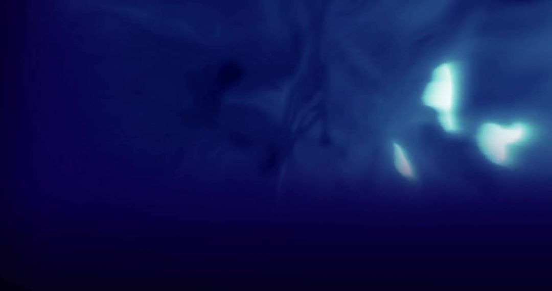 Abstract Dark Blue Shapes on Black Background