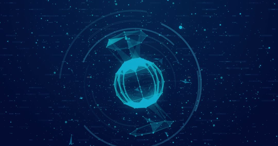 Abstract Digital Data Processing with Futuristic Design