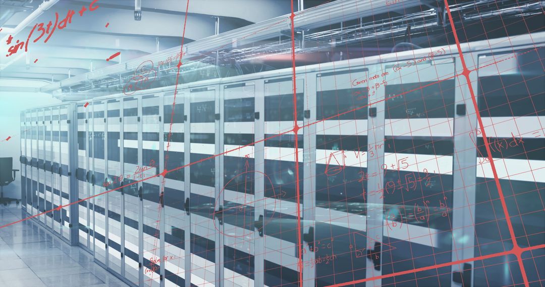Data Processing and Calculations in Modern Server Room