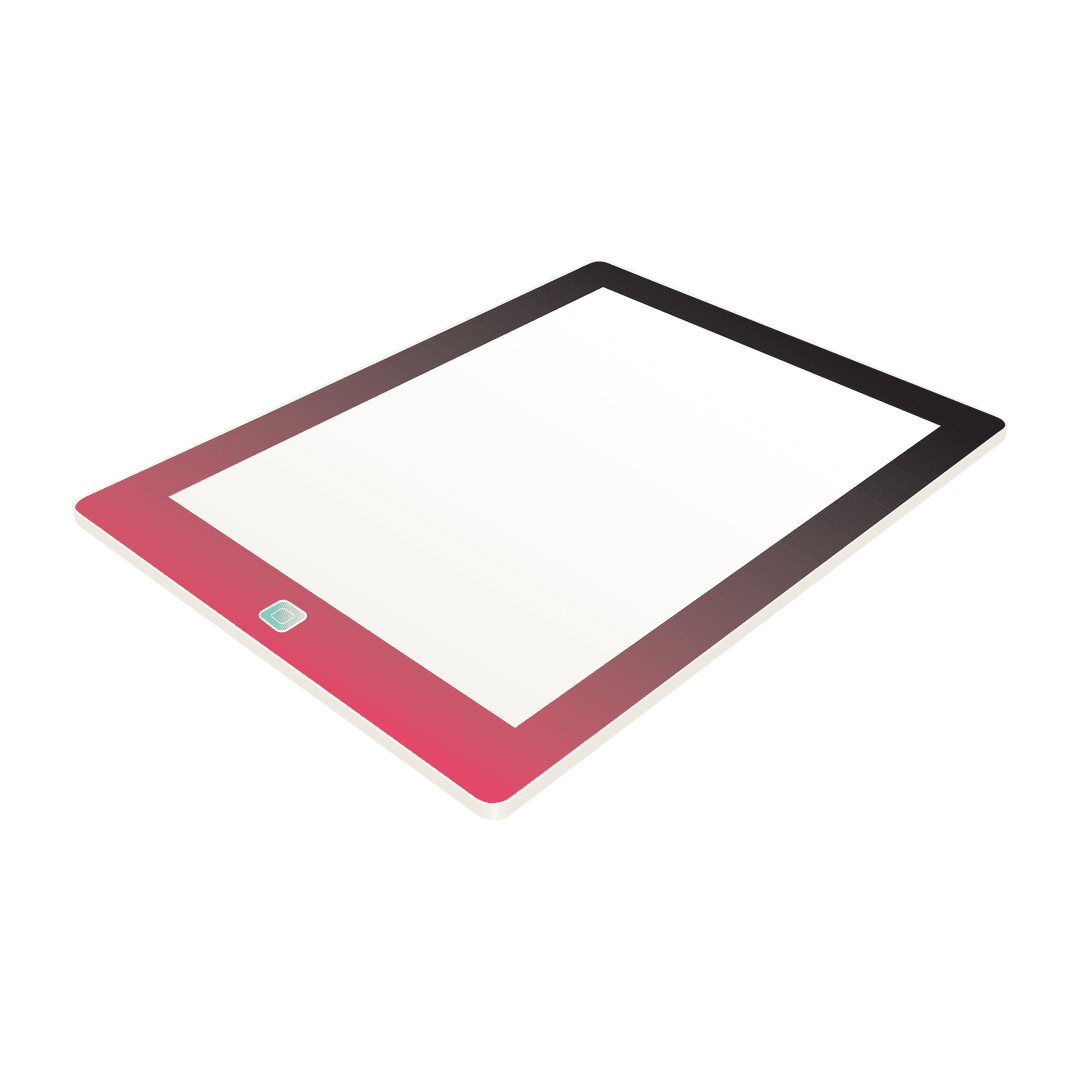Transparent Digital Tablet Vector Illustration