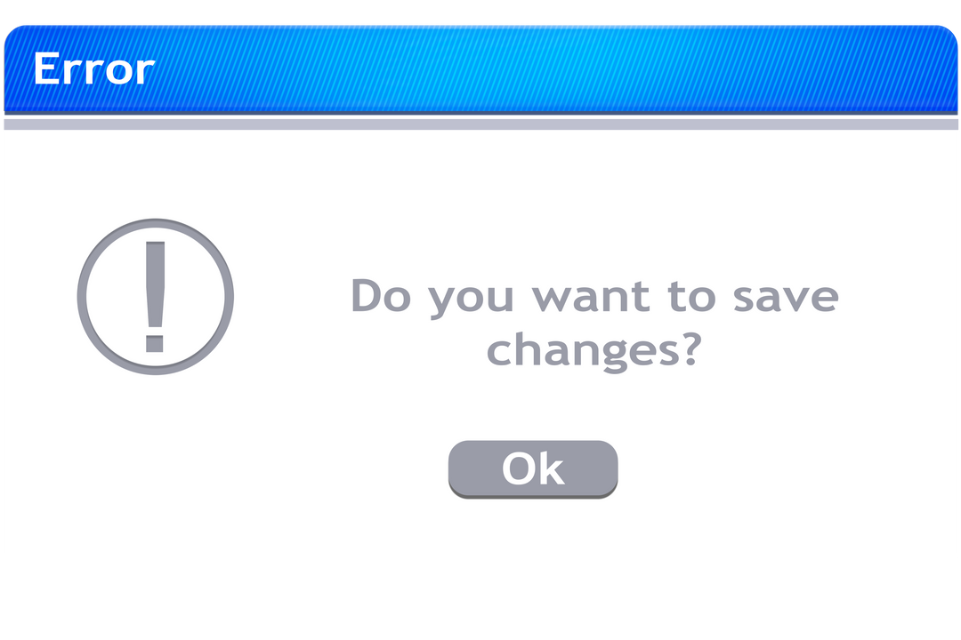 Transparent Illustration of Computer Error Window, Save Changes Dialog - Download Free Stock Images Pikwizard.com