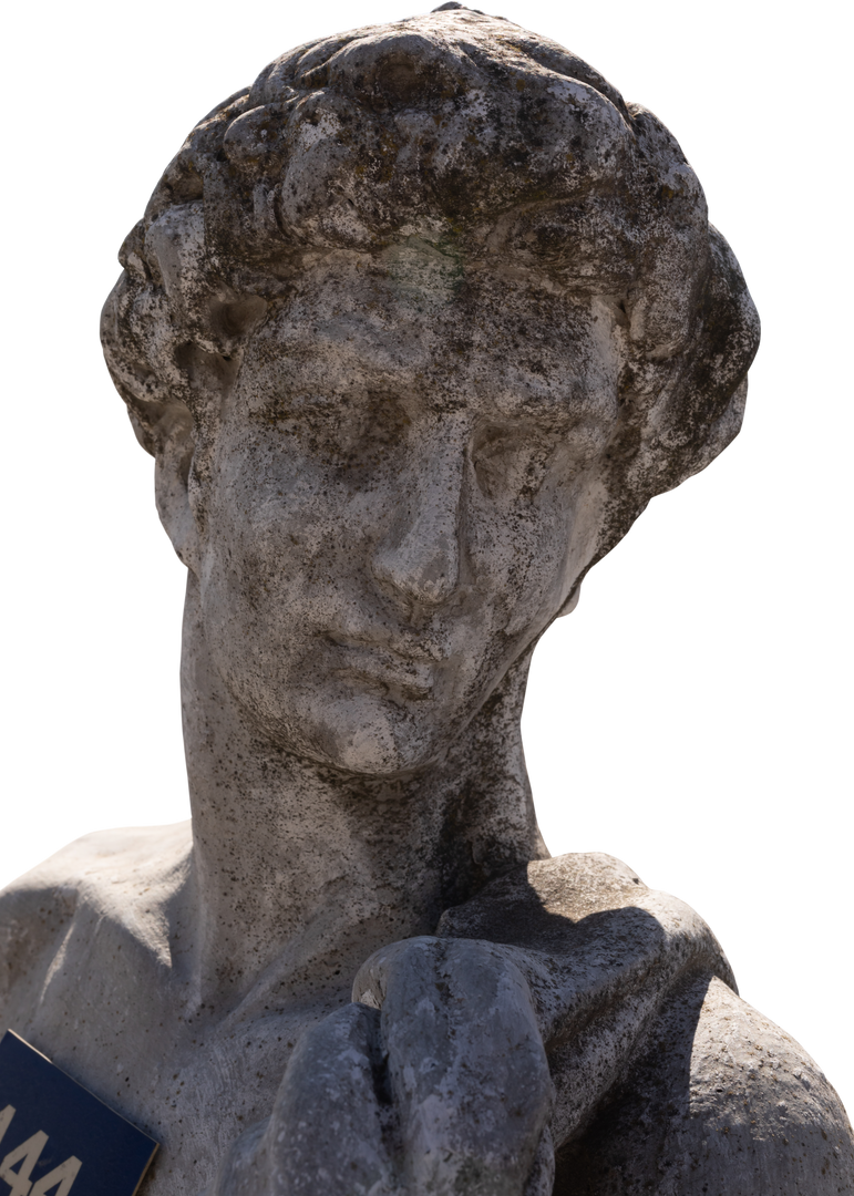 Ancient Weathered Classical Style Bust Sculpture on Transparent Background - Download Free Stock Images Pikwizard.com