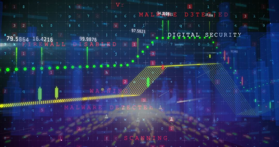 Cybersecurity Dashboard with Alert Notifications and Data Trends