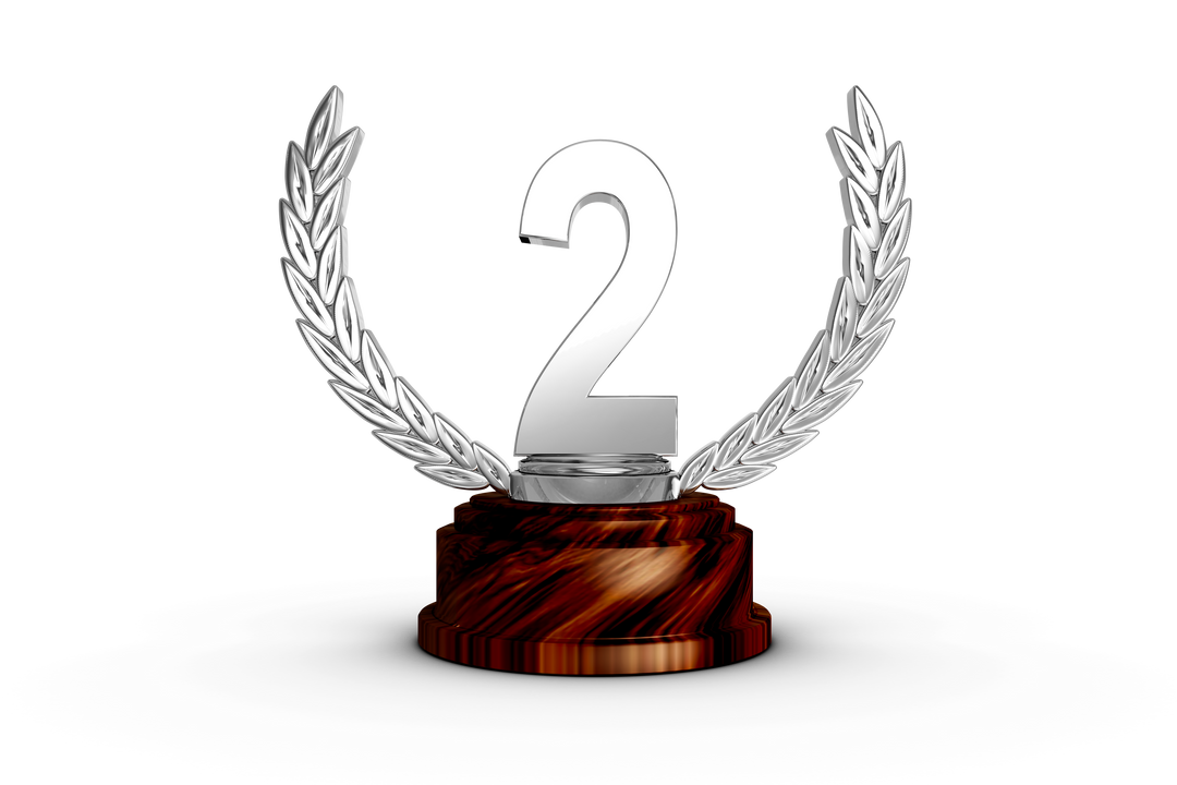 Second Place Trophy Isolated Transparent Background - Download Free Stock Images Pikwizard.com