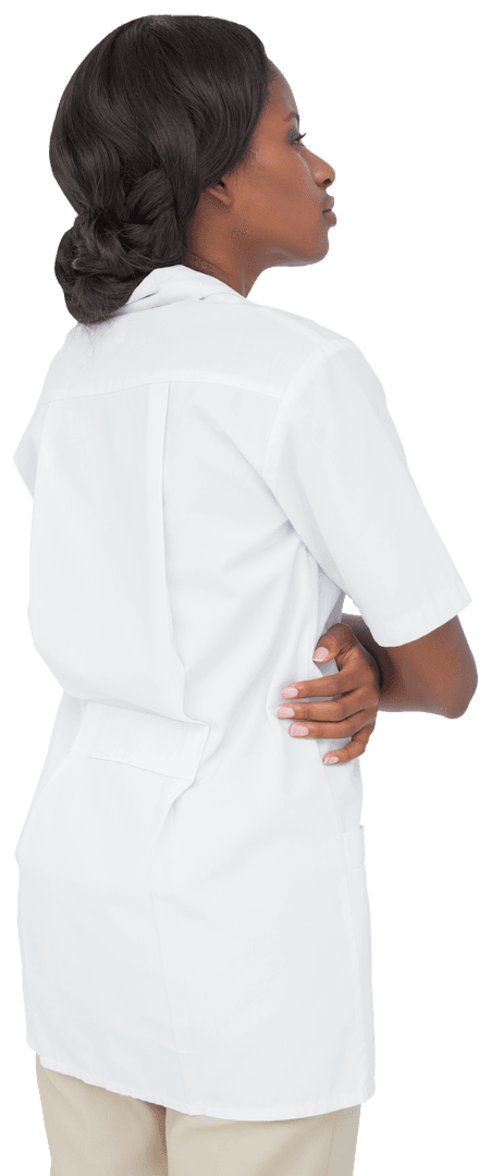 Confident Young Nurse in Uniform Arms Crossed Transparent Background