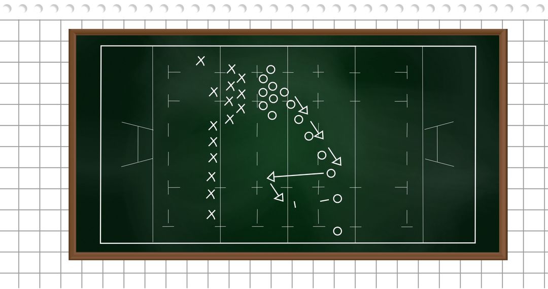 Football Strategy Game Plan on Blackboard - Free Images, Stock Photos and Pictures on Pikwizard.com