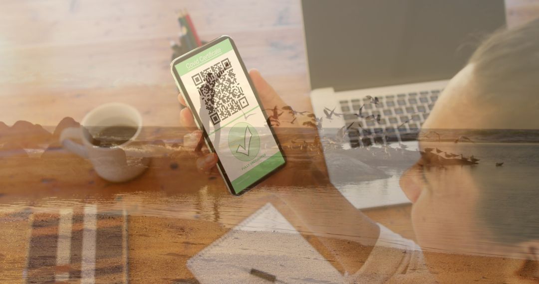 COVID-19 Vaccination Passport Displayed on Smartphone