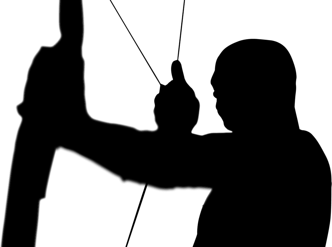 Man Silhouette on Transparent Background for Sport Concepts