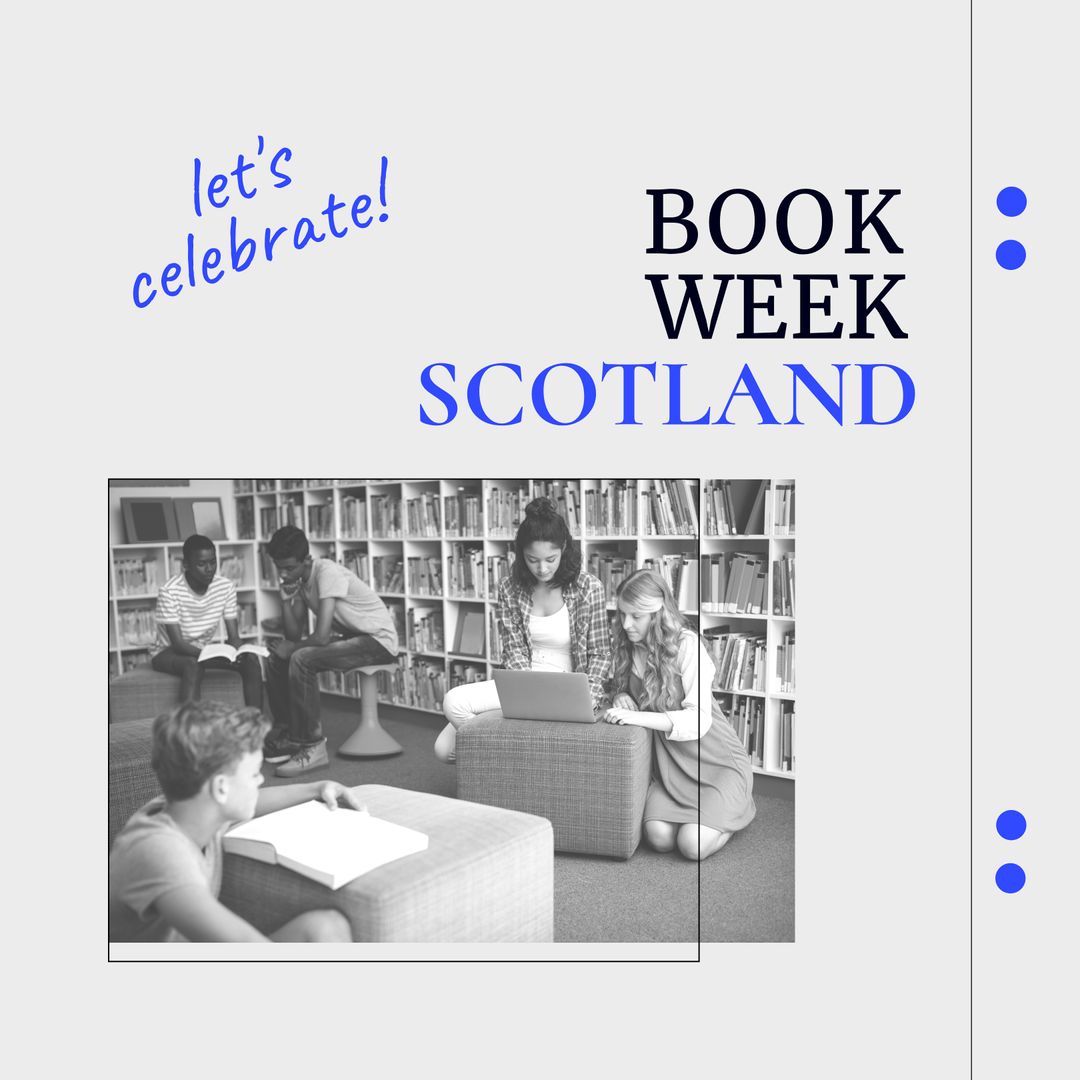Students Engaged in Book Week Scotland Celebration in Library