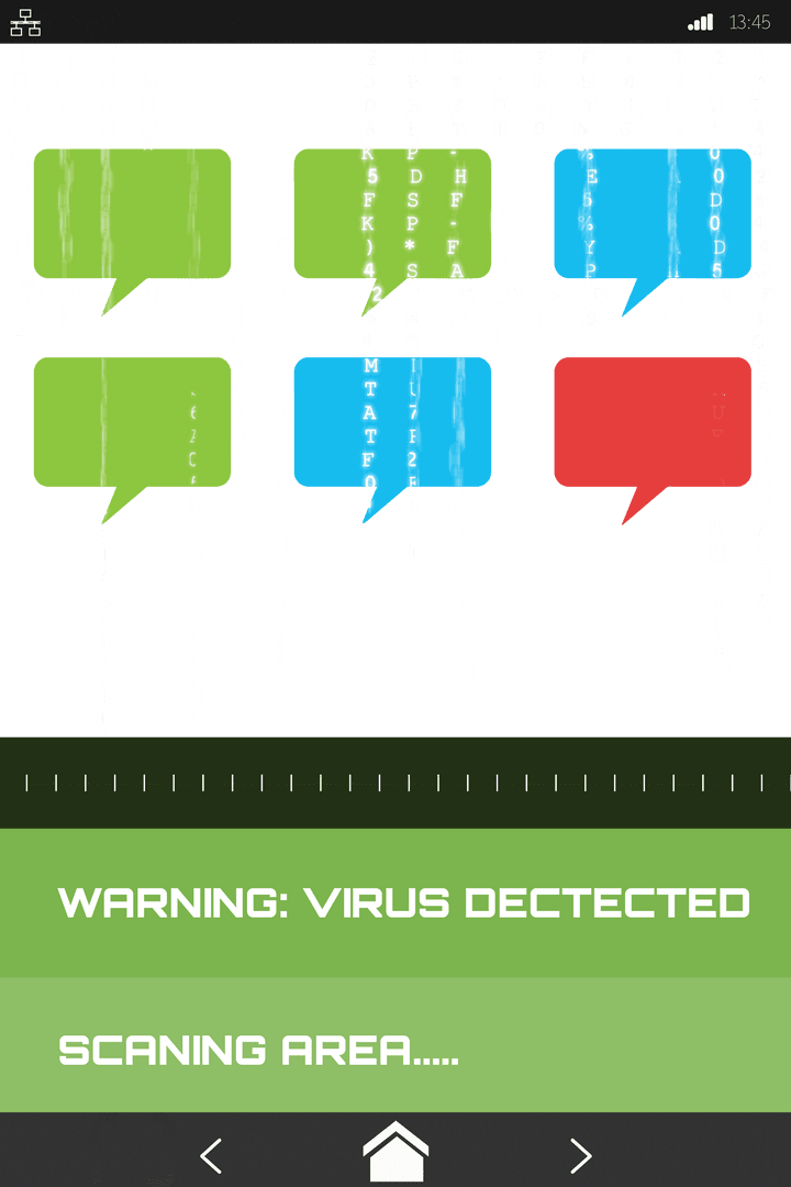 Digital Security Breach Warning with Data Elements on Transparent Background