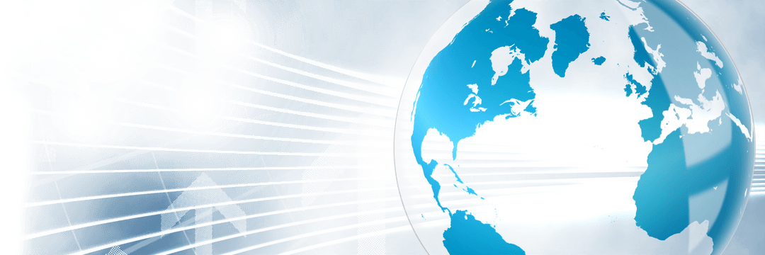 Blue Globe on Transparent Background Illustrating Global Communication