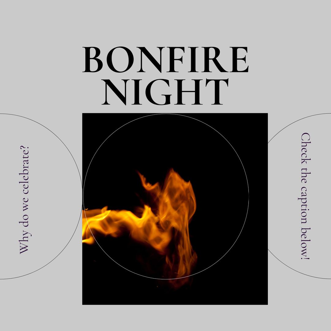 Bonfire Night Celebration with Bright Flame Design