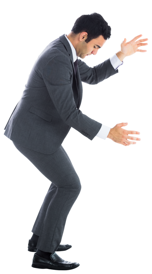 Transparent Background of Biracial Businessman Looking Down - Download Free Stock Images Pikwizard.com