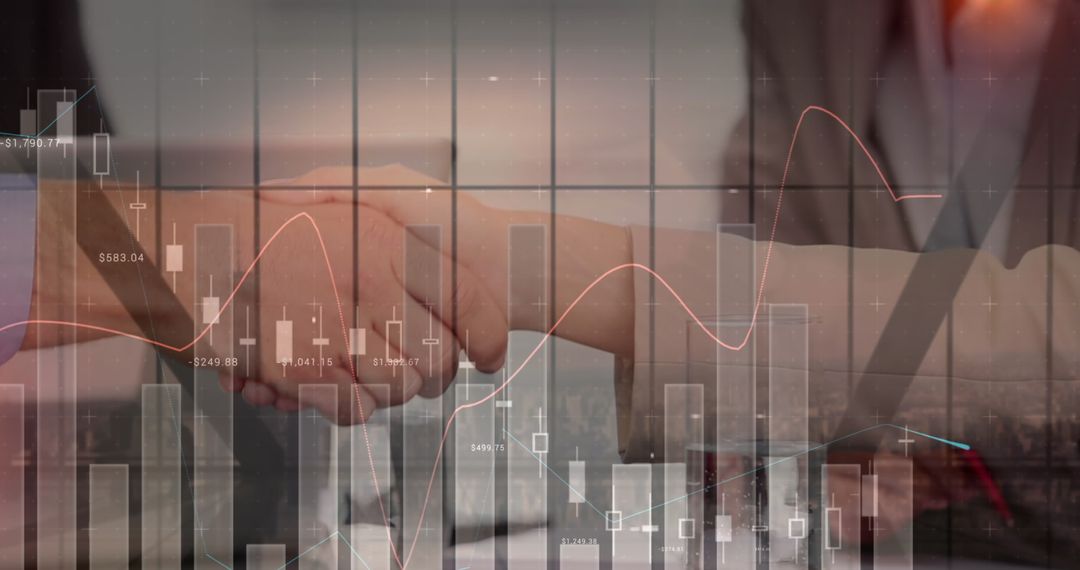 Handshake Amidst Digital Financial Data Overlay