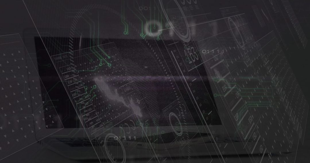 Futuristic Holographic Interface on Laptop for Digital Learning