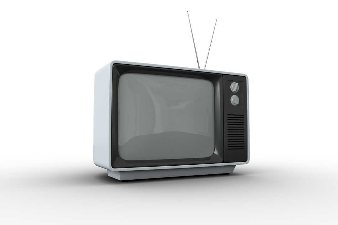 Retro TV Set on Transparent Background for Communication & Television Concepts - Download Free Stock Images Pikwizard.com