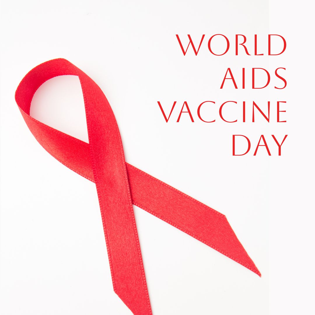 World AIDS Vaccine Day Red Ribbon Representation