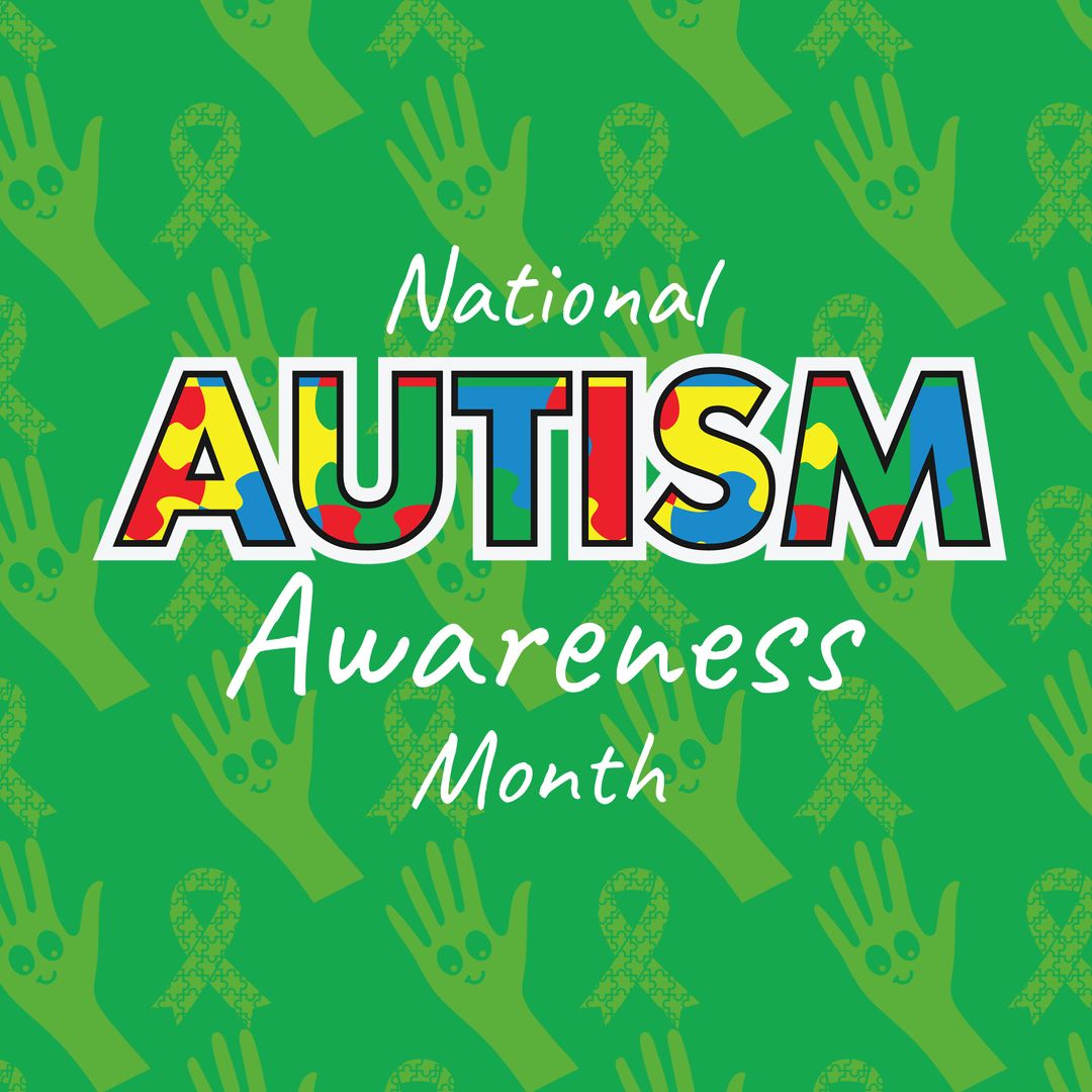 Colorful National Autism Awareness Month Design