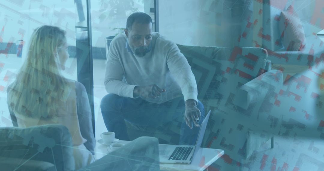 Diverse Business Team Collaborating on Data Analysis