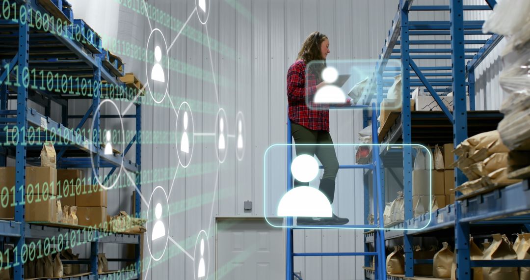 Digital Networking and Data Processing in Warehouse Environment