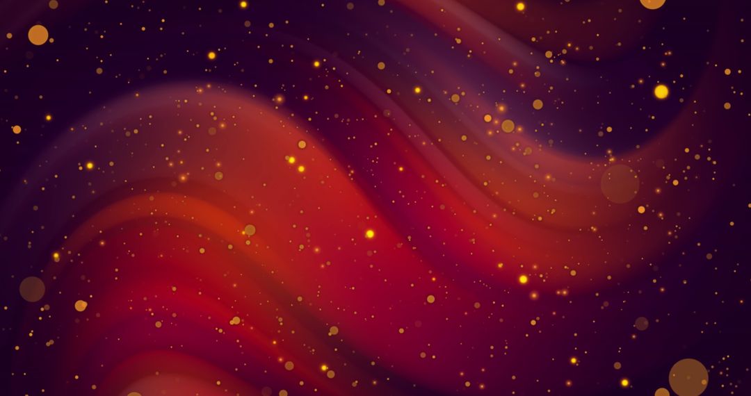 Abstract Red and Yellow Bokeh Wave Background