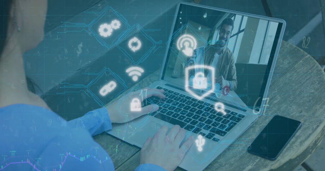 Digital Security Overlay On Laptop Usage In Connected Workplace