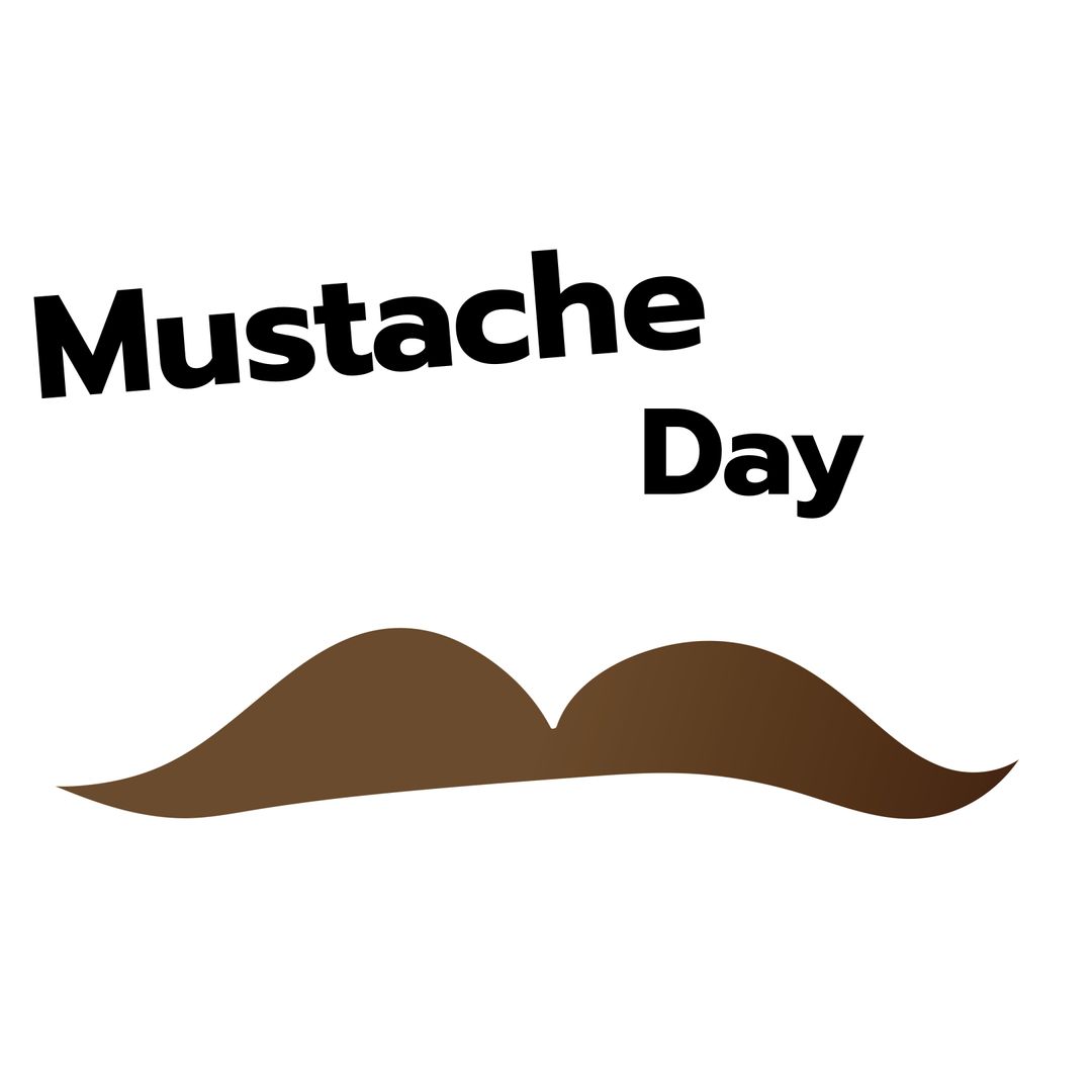 Bold Mustache Celebrating National Mustache Day Fun