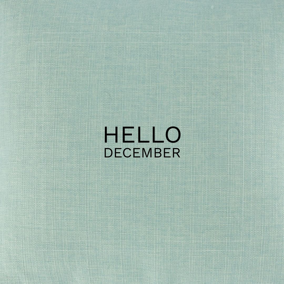 Hello December Text on Light Gray Background - Download Free Stock Templates Pikwizard.com