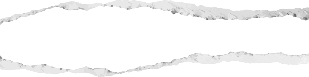 Flat torn paper strip with transparent background craft aesthetic