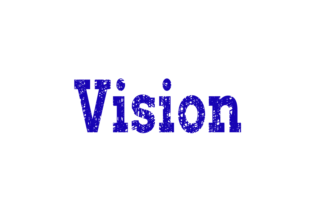 Bold Blue Vision Text with Transparent Background for Clear Visual Impact - Download Free Stock Images Pikwizard.com